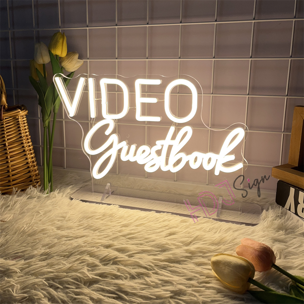 VIDEO Guestbook Audio Neon Sig - Home Decor Nearby ulasan dan harga