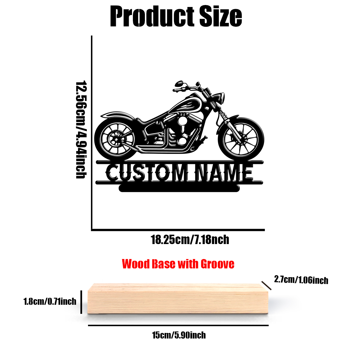 1Pc Csutom Name Road Motorbike - Home Decor Com ulasan dan harga