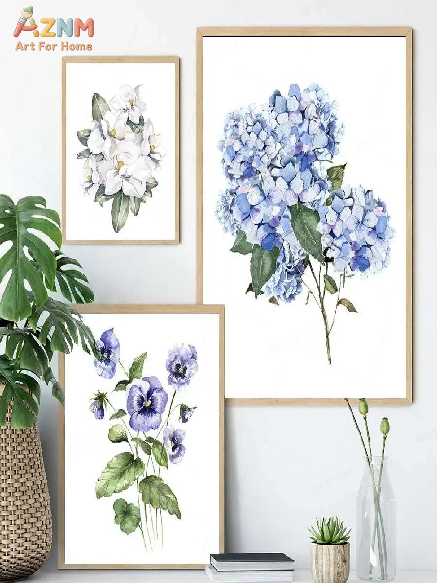 AZNM Elegant Wildflower Art Bl - Home Decor Nz ulasan dan harga