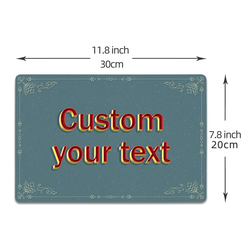 Personalized Faux 3D Text Meta - Home Decor Quotes ulasan dan harga